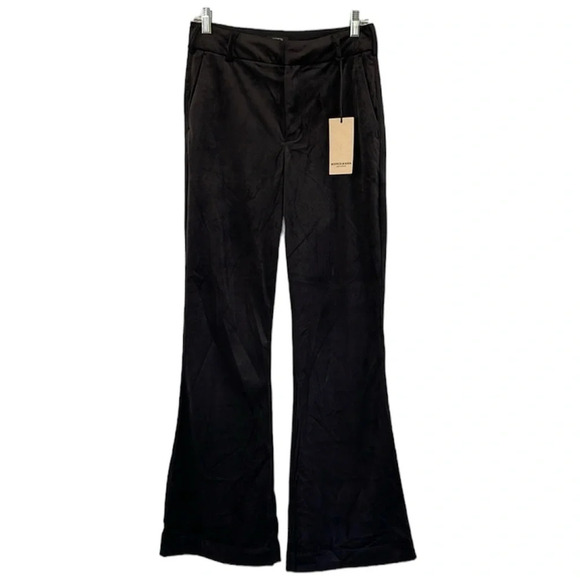 Scotch & Soda Velvety Straight Leg Trouser in Black Size 27 - Picture 1 of 10